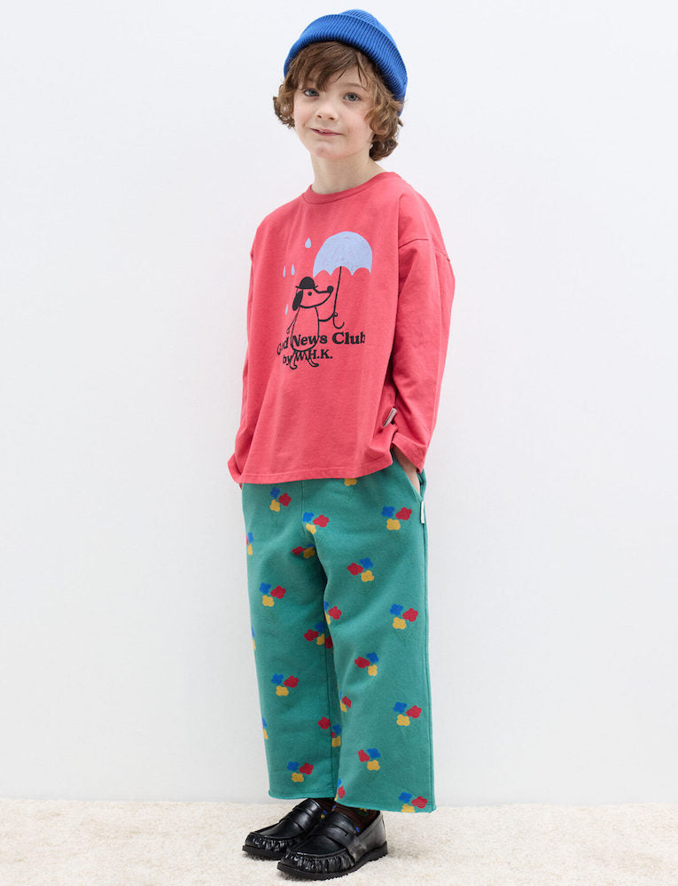 Rainy Dog L/S T-Shirt Red