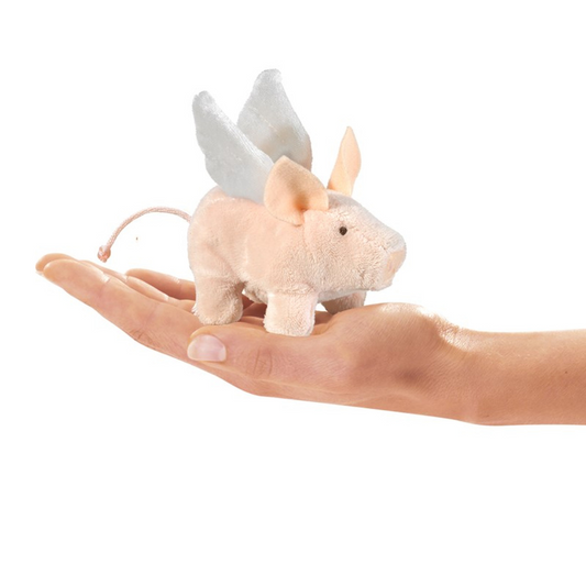Winged Piglet Finger Puppet