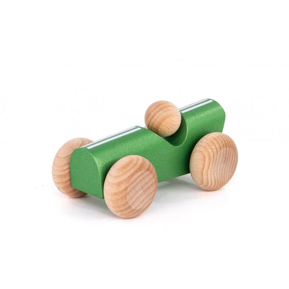Vintage Racing Car Green Metallic