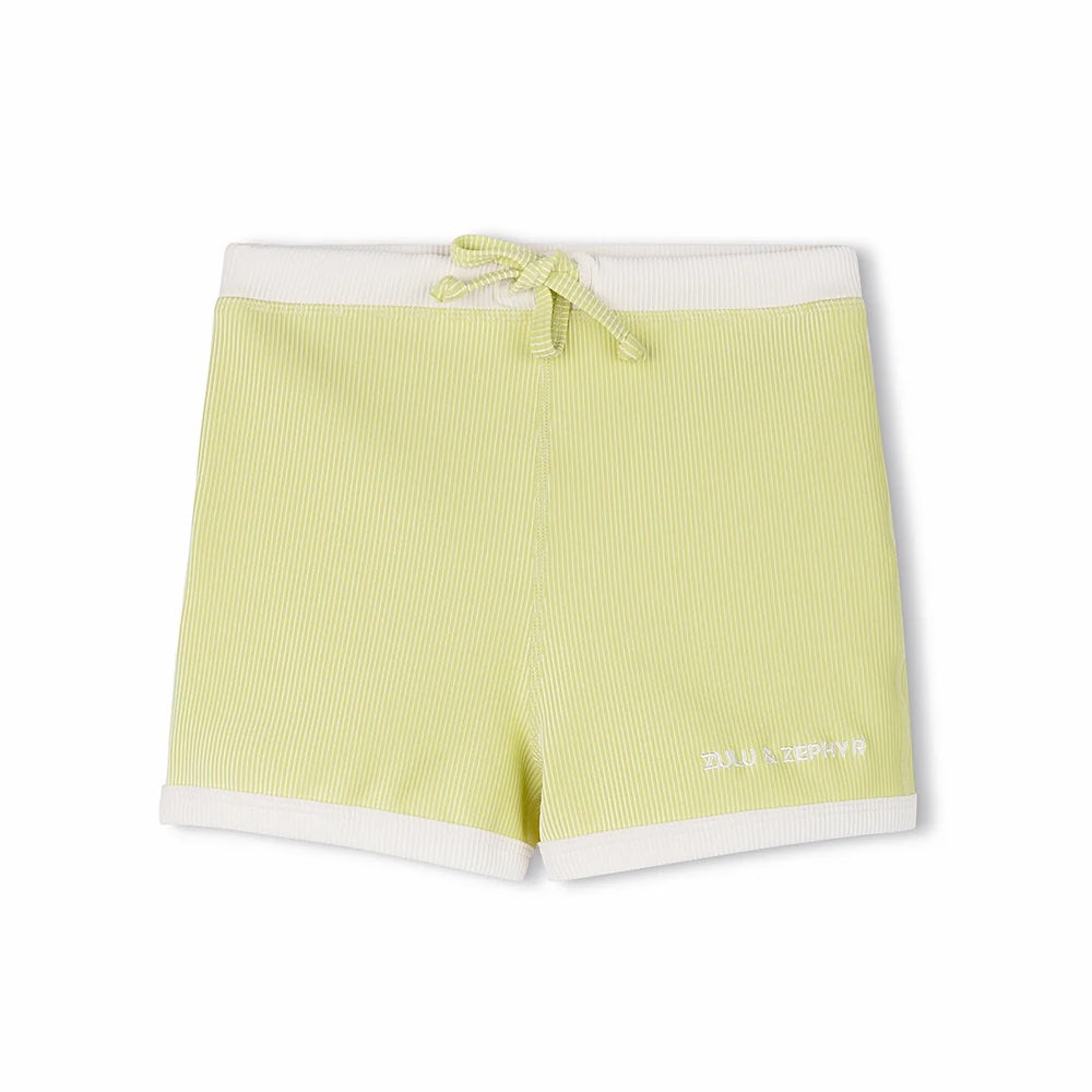 Mini Stripe Rib Surf Short Citrus