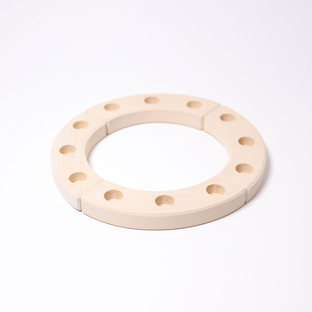 Birthday Ring 12 Holes White