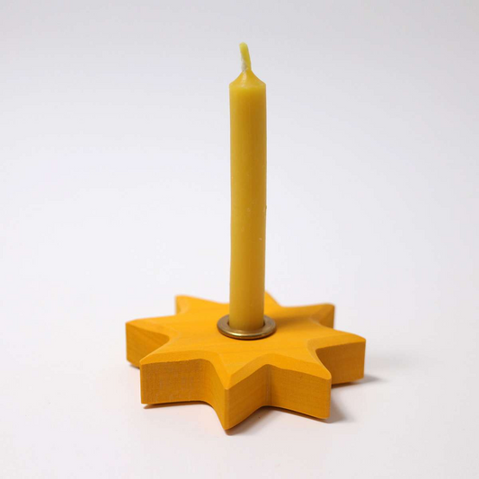 Candle Holder Yellow Star