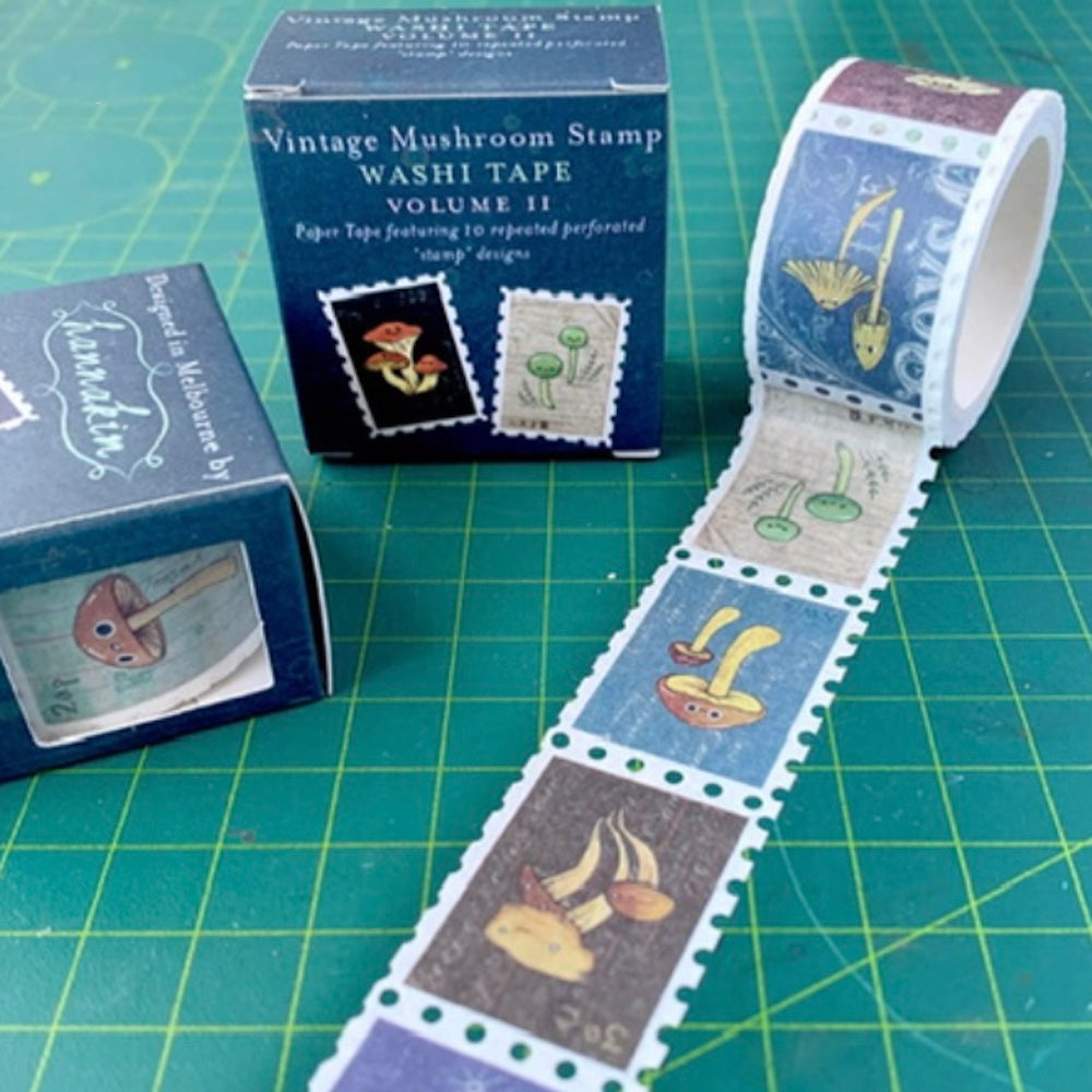 Vintage Mushroom Stamp Washi Tape Vol 2