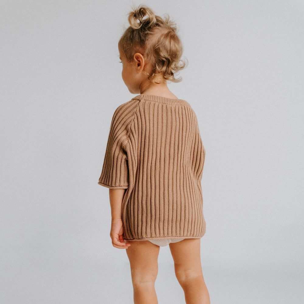Essential Knit Tee Chocolate