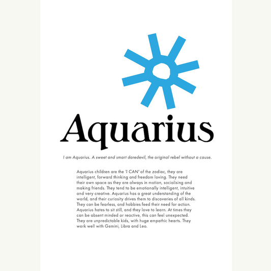 Aquarius Zodiac Print
