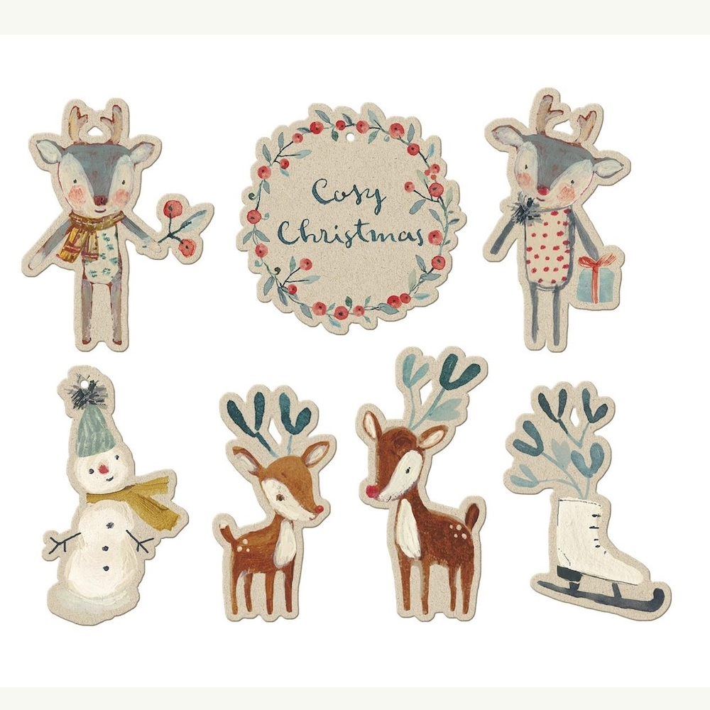 Cosy Christmas Gift Tags 14 Pack