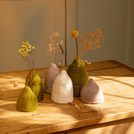 Tinkerbell Vases Set of 3 Tender Wheat