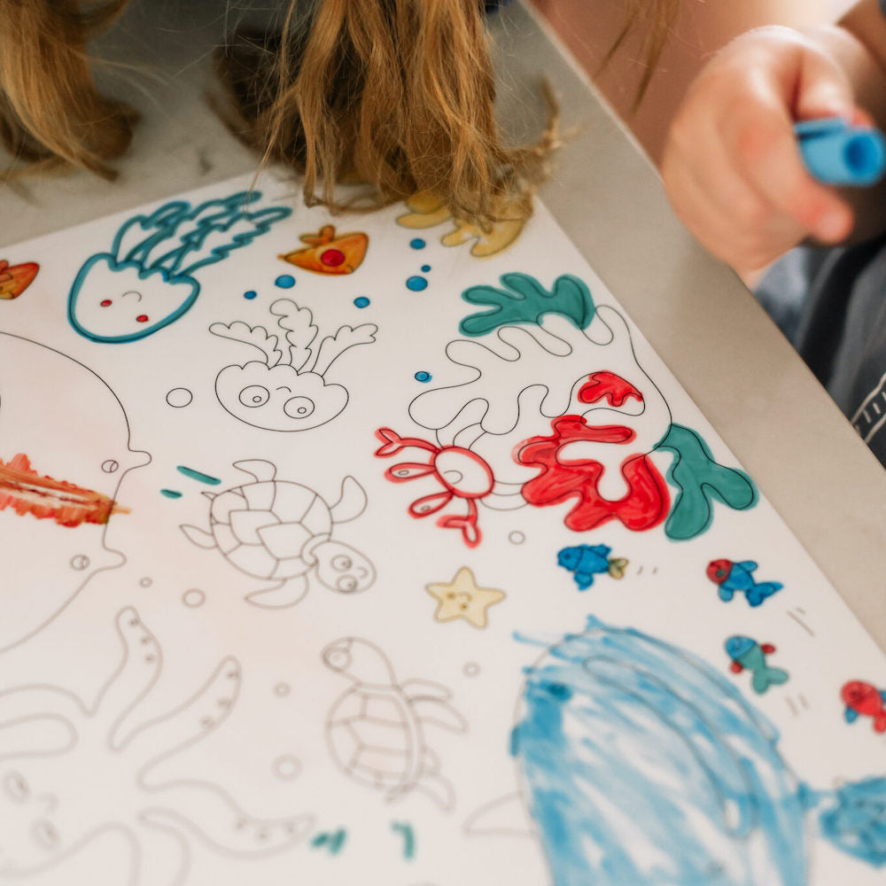 Under The Sea Reusable Colouring Mat