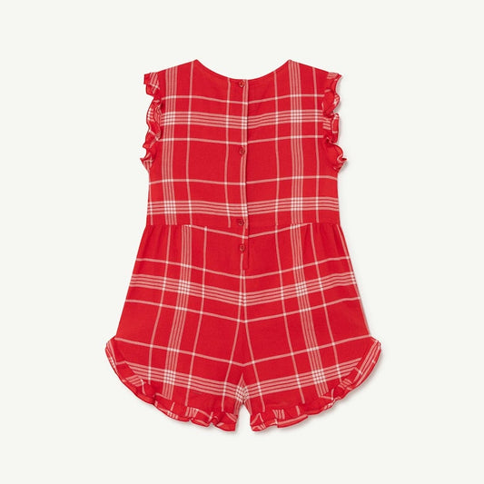 Squirrel Kids Jumpsuits Red Logo