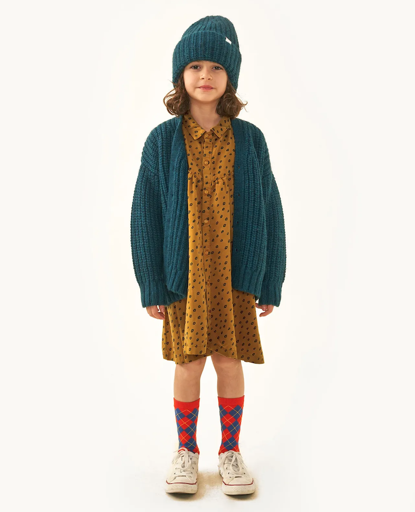 Animal Print Frills Dress - Size 8Y