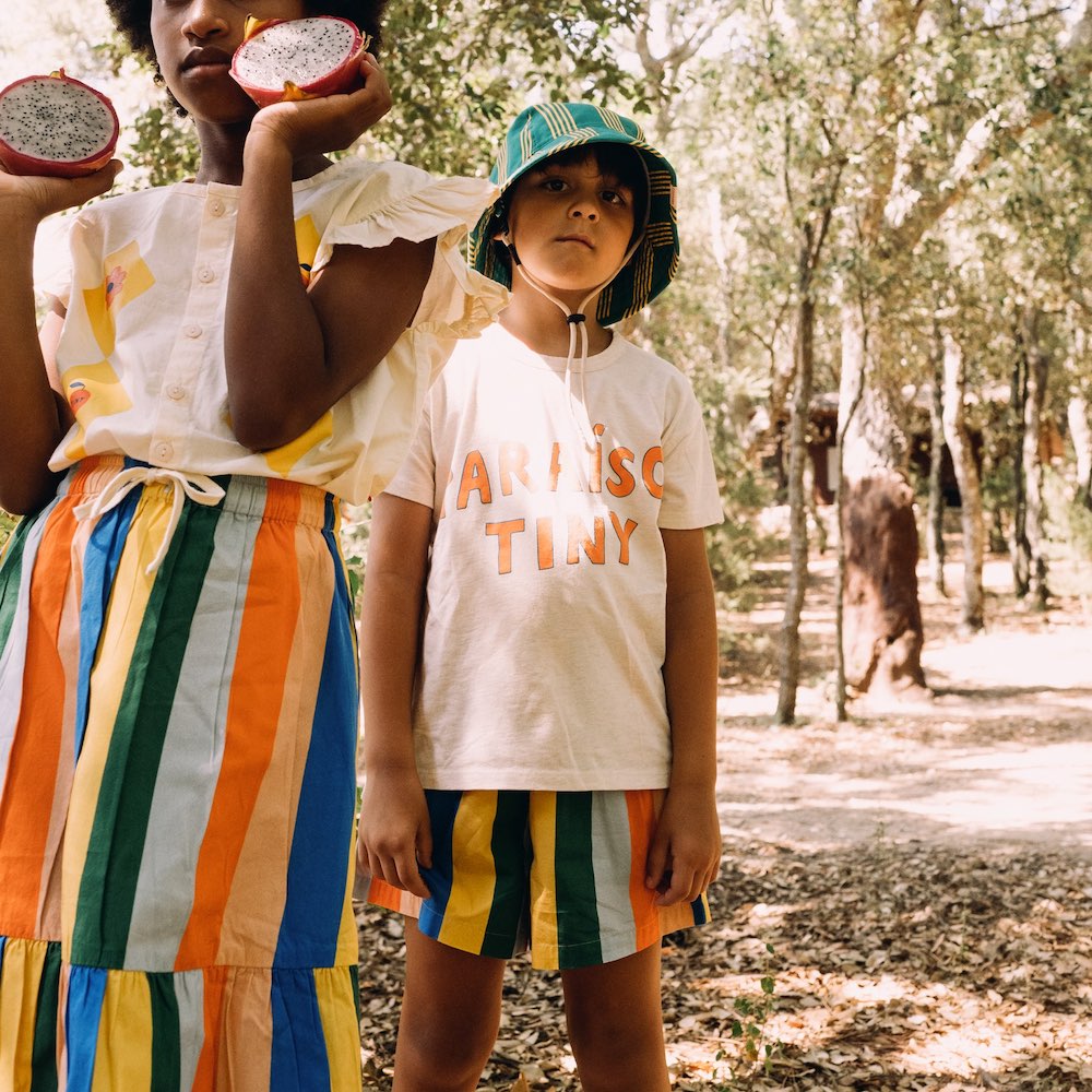 Multicolour Stripes Long Short