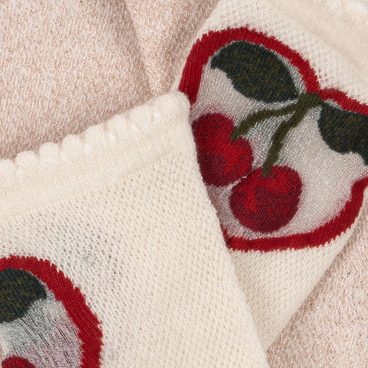 2 Pack Cherry Rose Socks