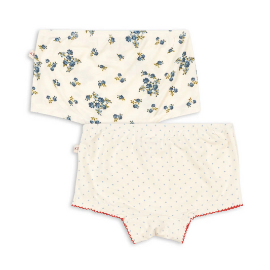 2 Pack Mimmi Briefs Blue Kitty Dot/Tramonto