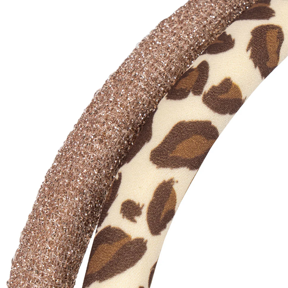2 Pack Thin Headband Leo/Rose