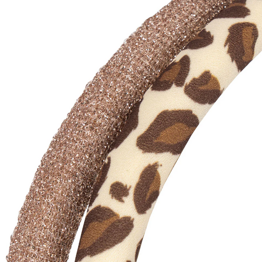 2 Pack Thin Headband Leo/Rose