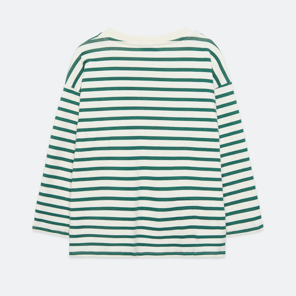 Winter Garden Stripes L/S T-Shirt White