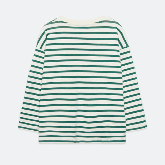 Winter Garden Stripes L/S T-Shirt White