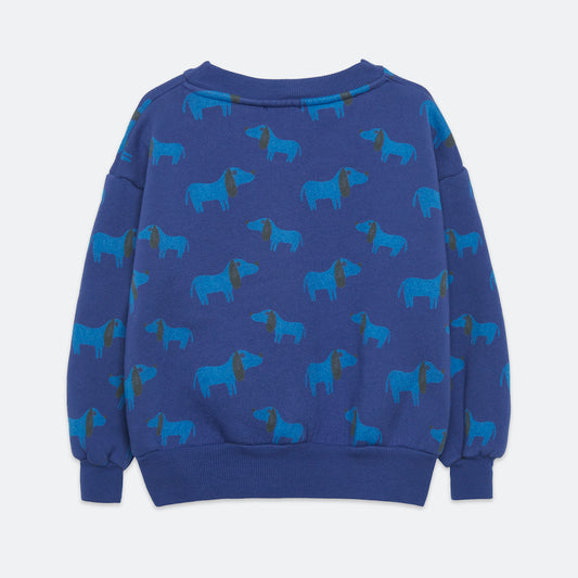 Blue Dog All Over Sweatshirt