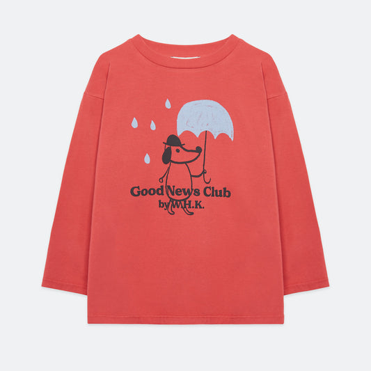 Rainy Dog L/S T-Shirt Red