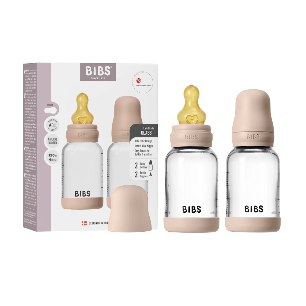 120ml Glass Bottle Set Latex Blush 2 Pack