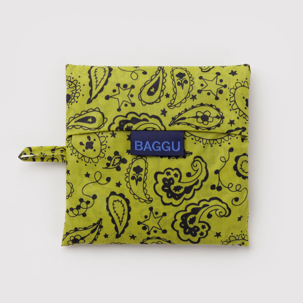 Standard Baggu Chartreuse Paisley