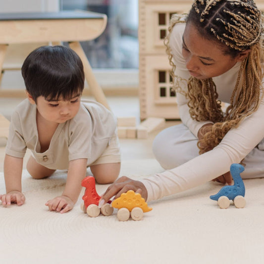 PlanToys Montessori-Inspired Dino Stego Car lifestyle