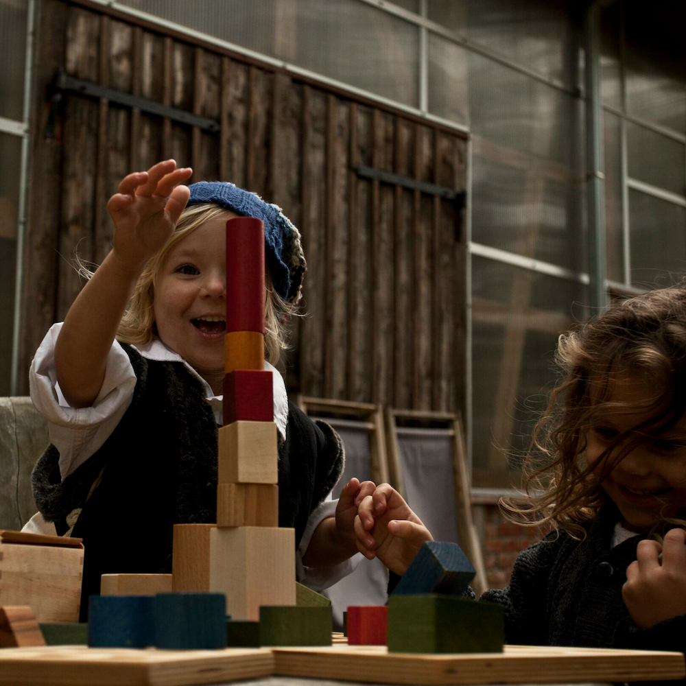 Rainbow Blocks in Tray 54 Pieces