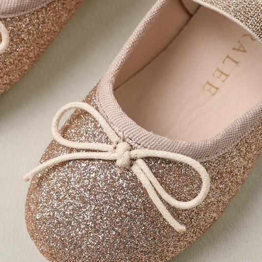 Ballet Flats Rose Gold Shimmer