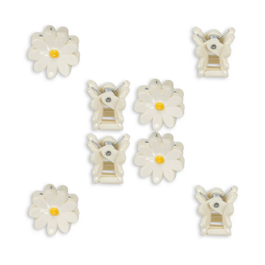 8 Pack Mini Hair Claws Daisy