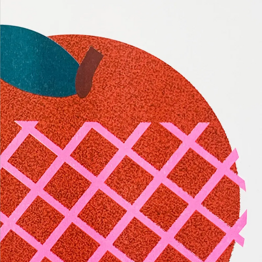 Fuji Apple Riso Print A3