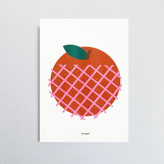 Fuji Apple Riso Print A3