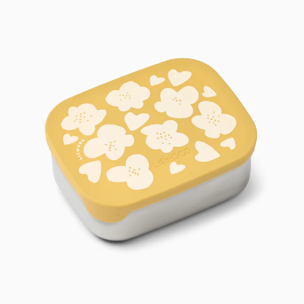 Arthur Printed Lunchbox Flower/Lemon Yellow