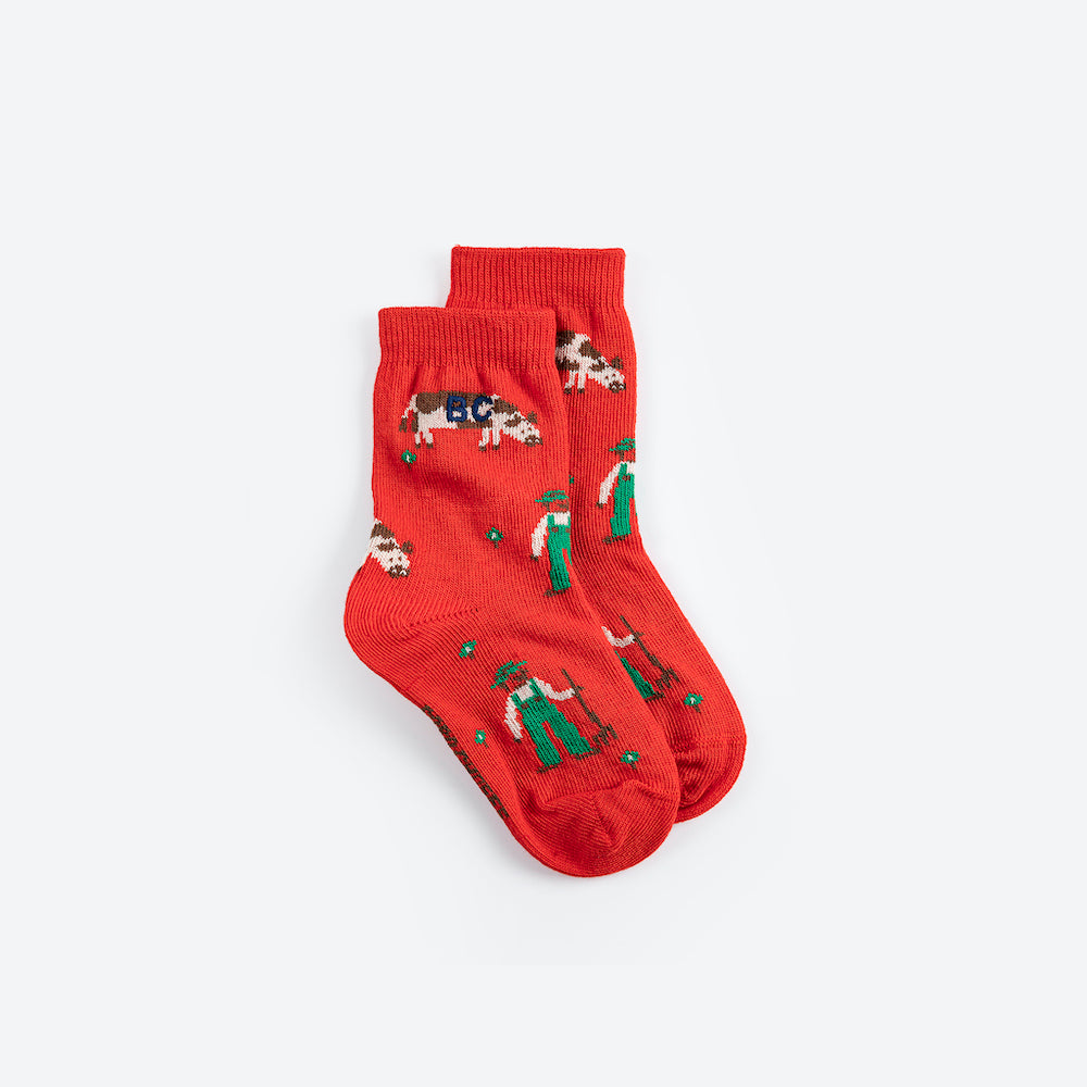 Farm All Over Short Socks
