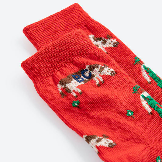 Farm All Over Short Socks