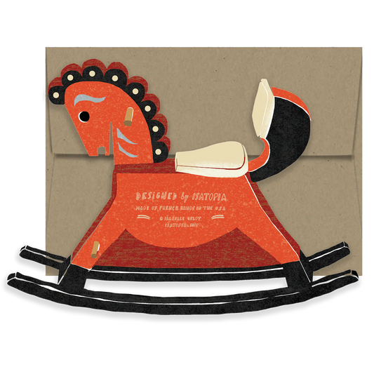 Rocking Horse - Die Cut Card