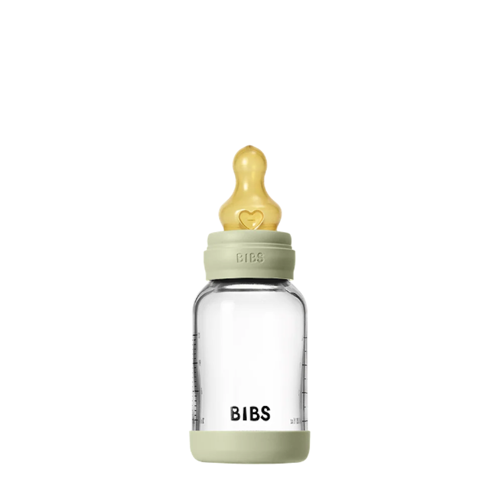 120ml Glass Bottle Set Latex Sage