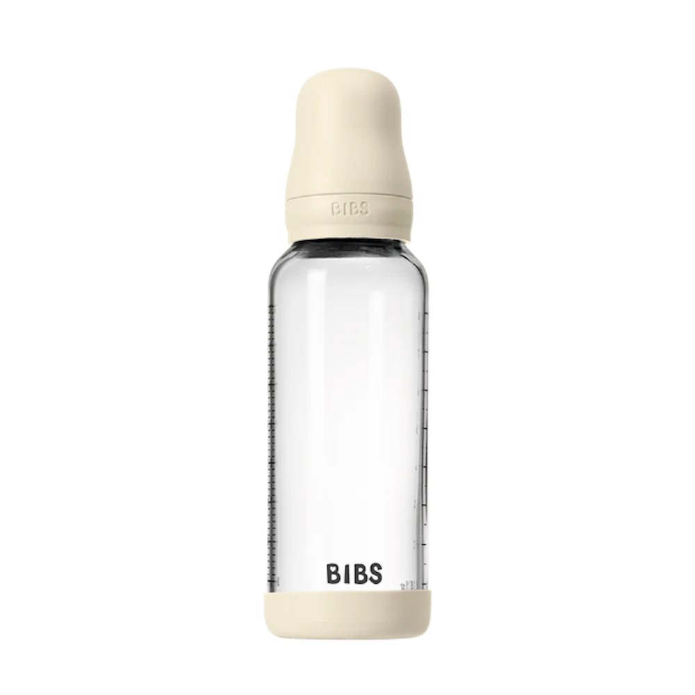 240ml Glass Bottle Set Latex Ivory
