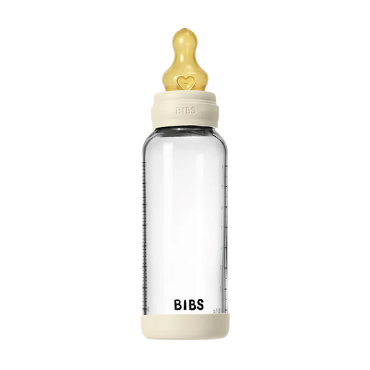 240ml Glass Bottle Set Latex Ivory
