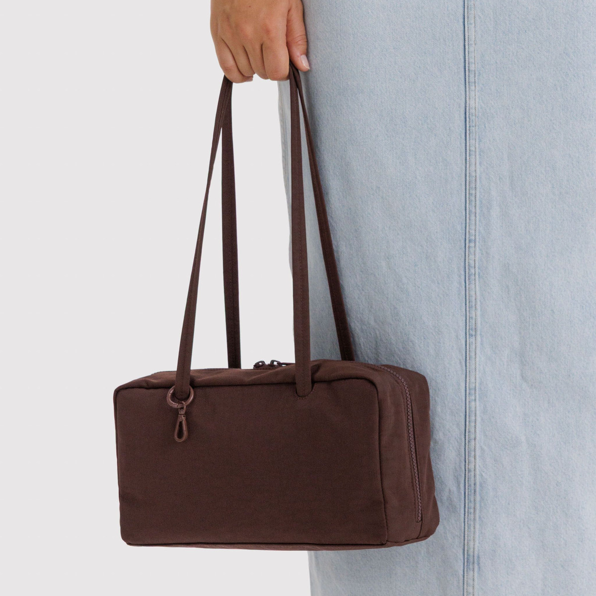 Nylon Bowler Bag Coffee