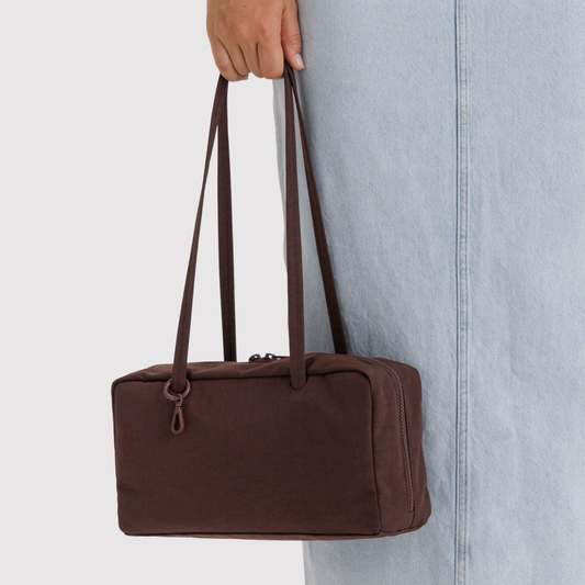 Nylon Bowler Bag Coffee
