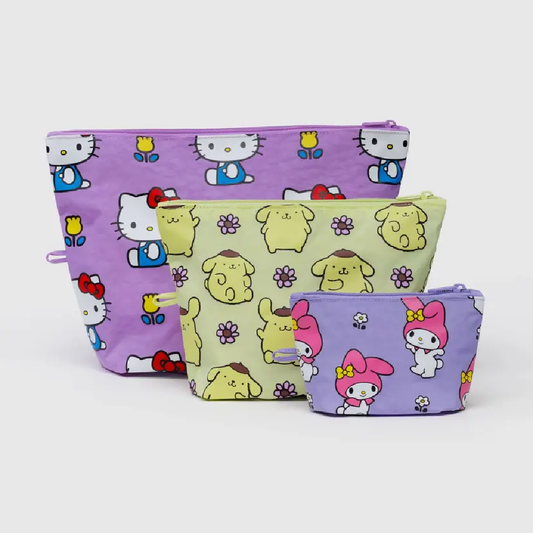 Go Pouch Set - Hello Kitty and Friends Florals