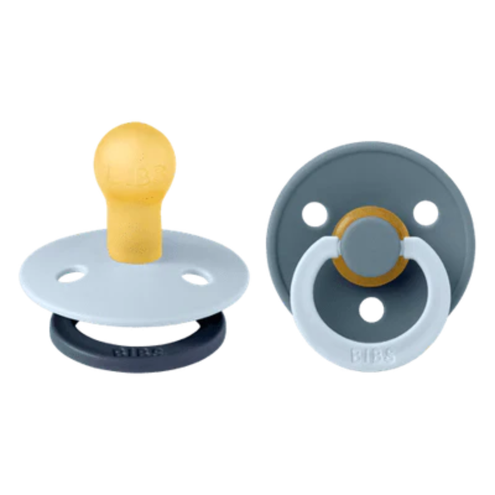 Bibs Dummy Baby Blue/Petrol Round