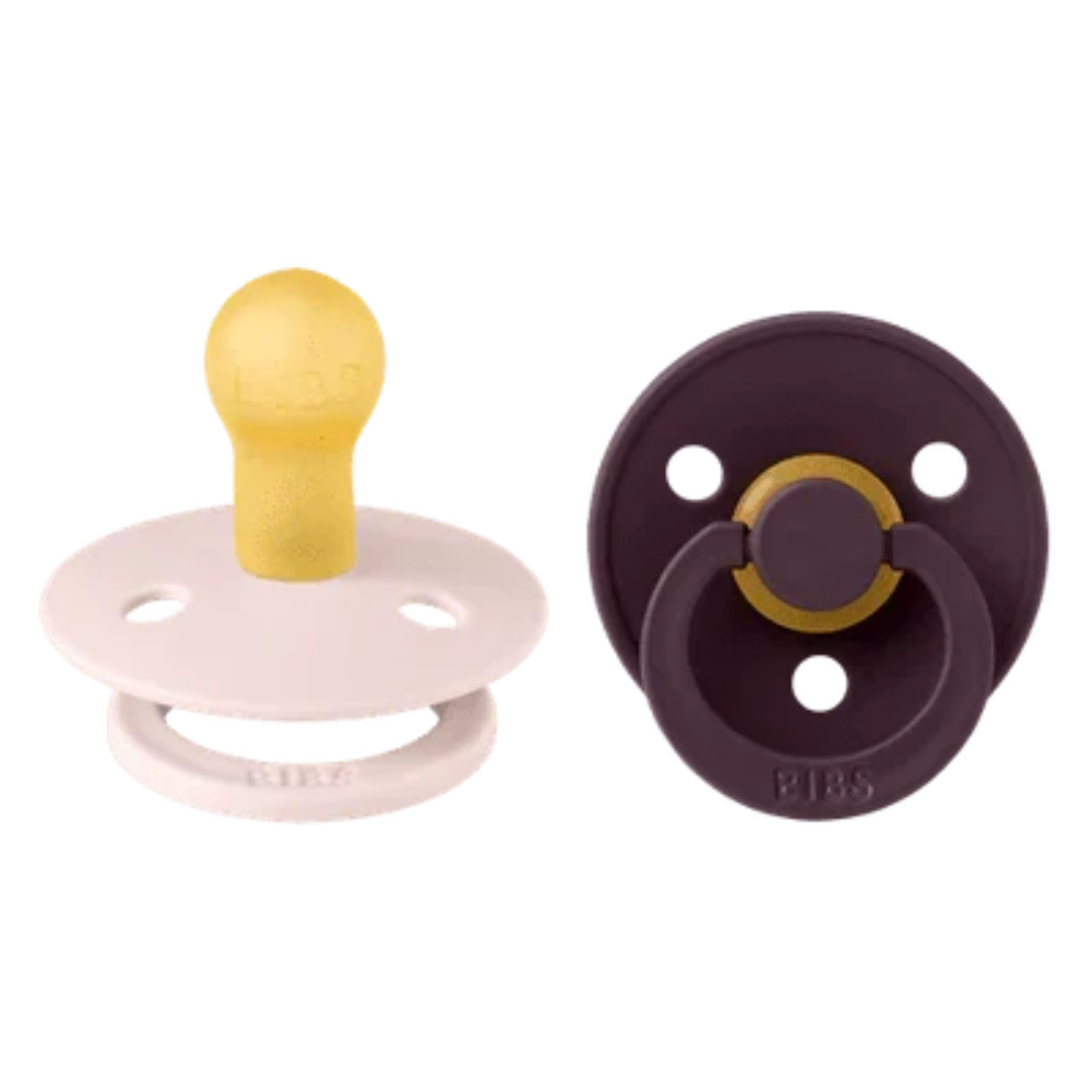 Bibs Dummy Petal/Plum Round