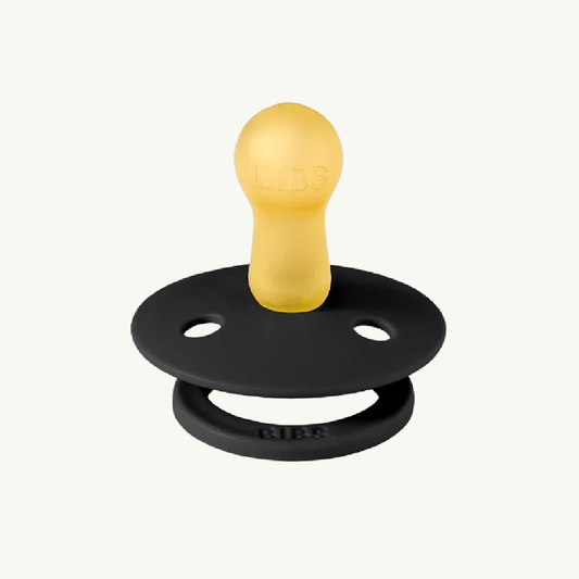 Bibs Dummy Polka Ivory/Black Round