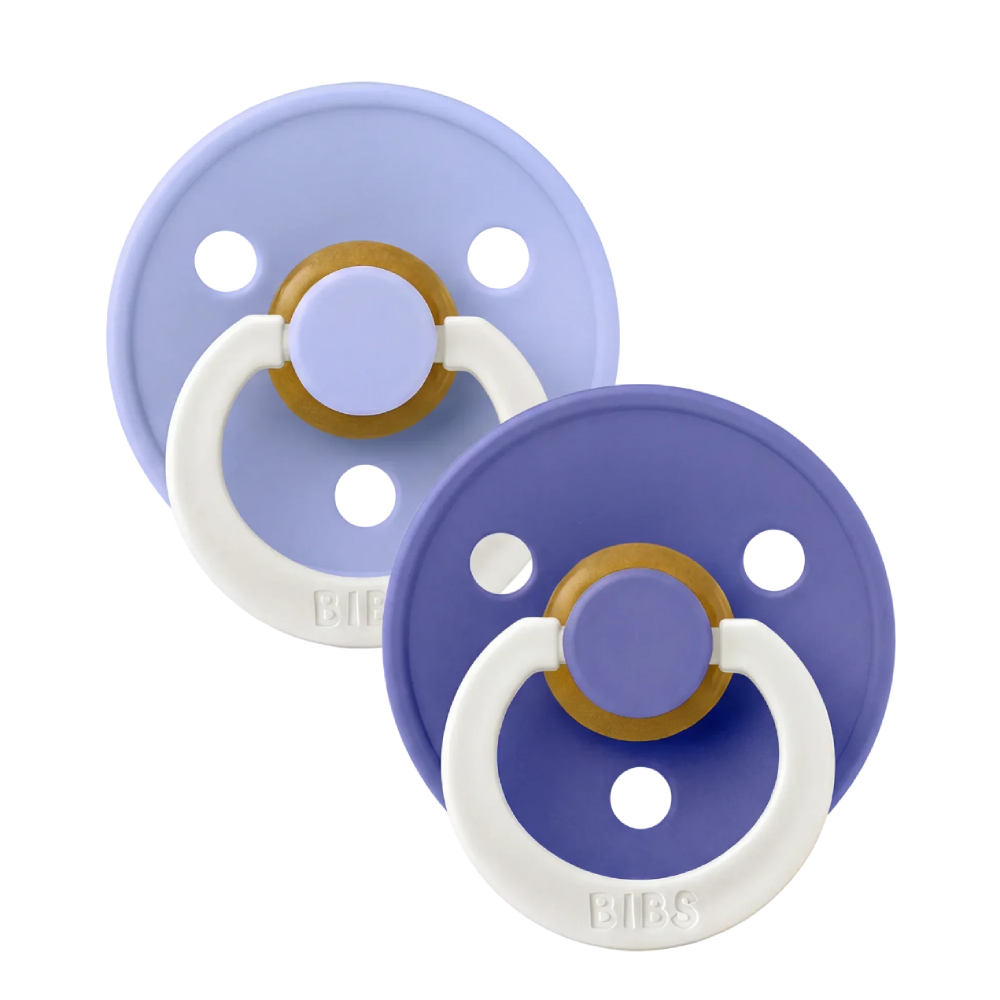 Bibs Dummy Twin Pack Glow Hush/Grape