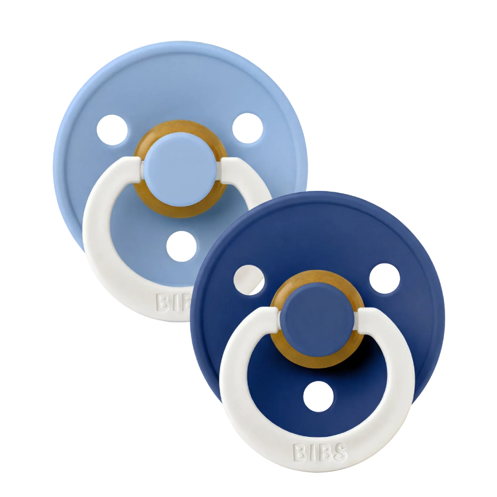 Bibs Dummy Twin Pack Glow Sky Blue/Cornflower