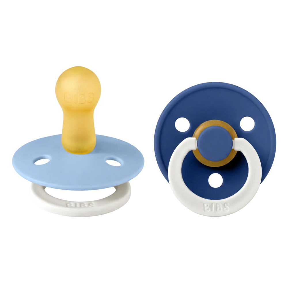 Bibs Dummy Twin Pack Glow Sky Blue/Cornflower