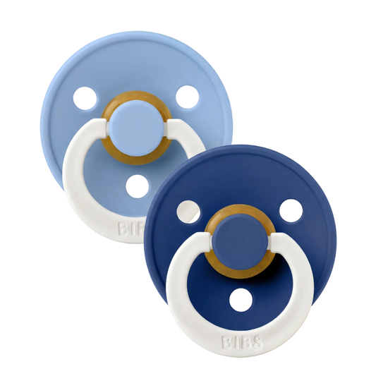 Bibs Dummy Twin Pack Glow Sky Blue/Cornflower