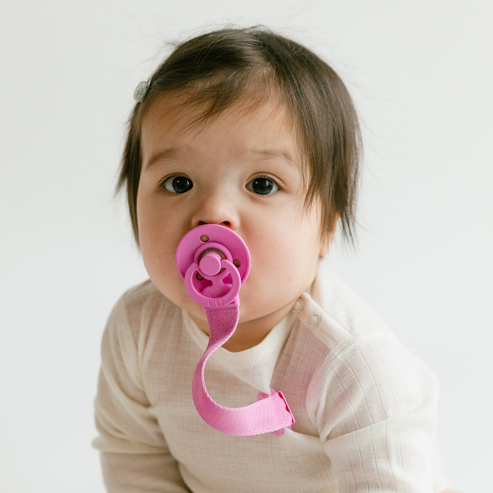 Bibs Pacifier Clip Loop Bubblegum
