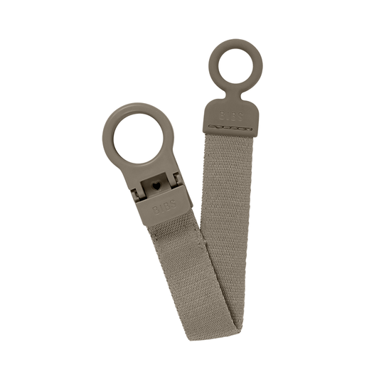 Bibs Pacifier Clip Loop Dark Oak